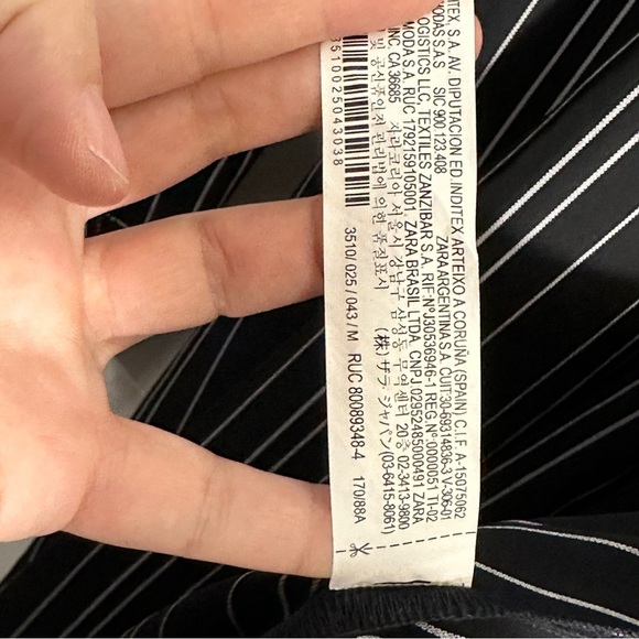 Zara striped duster/longline wrap/cardigan, striped, tie waist. Size M. Stunning - Picture 9 of 11